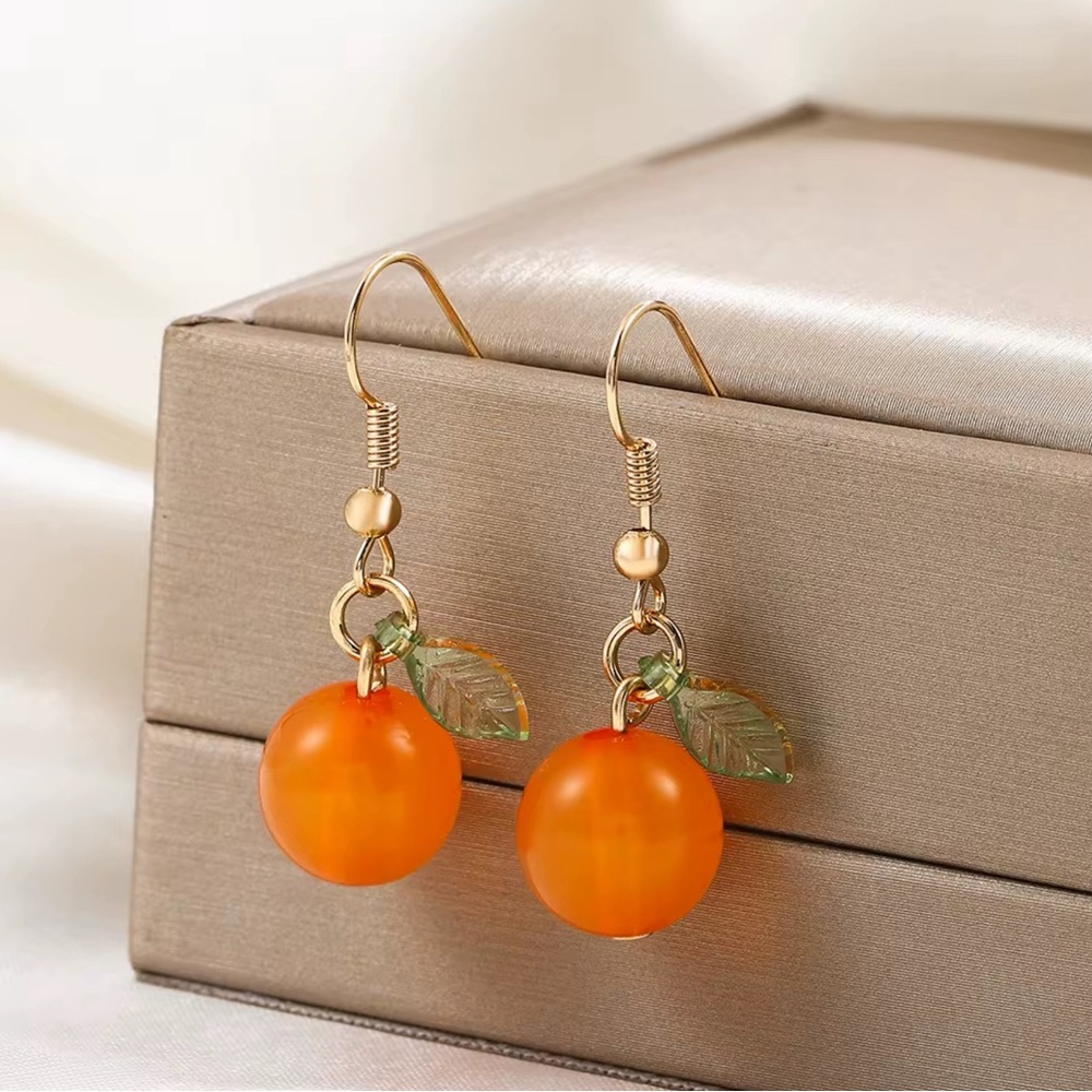 Orange Earrings
